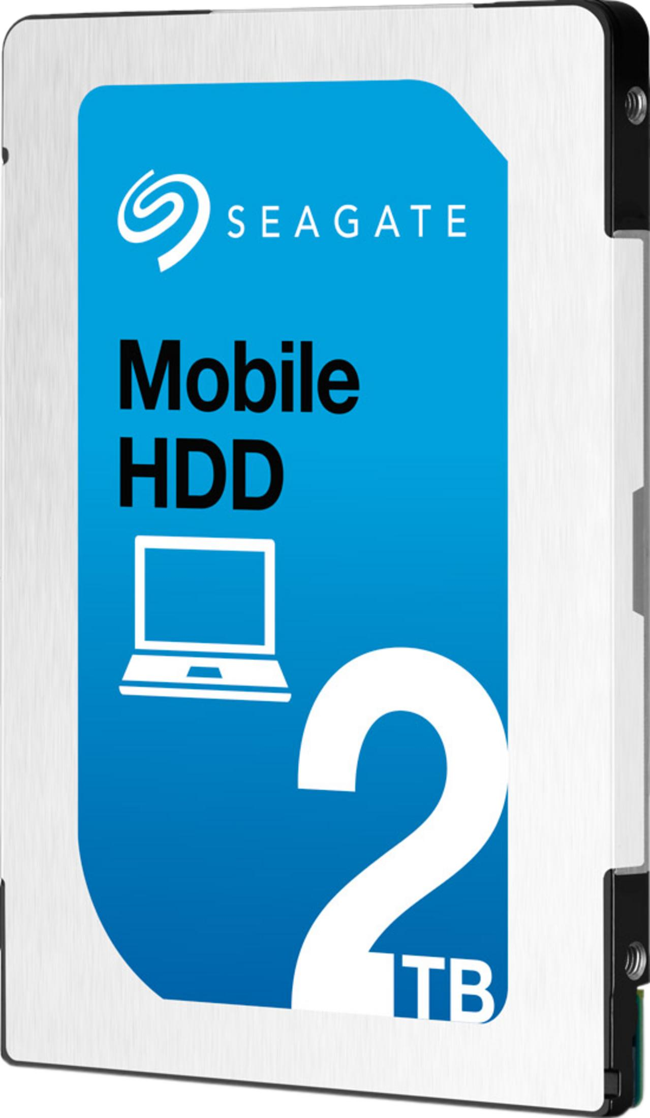 Hard disk Seagate Mobile HDD da 2TB con icona laptop.