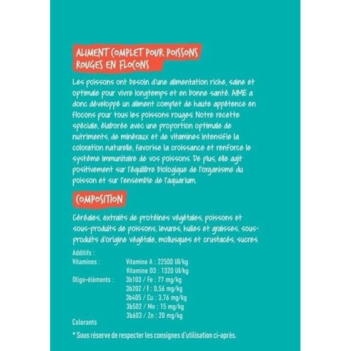 Vollwertfutter für Goldfische in Flockenform mit Inhaltsstoffen und Vitaminen.