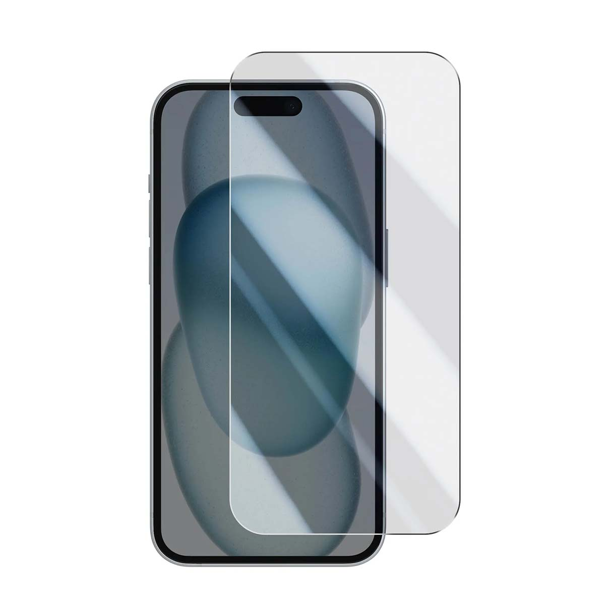 Un protector de pantalla para un smartphone sobre fondo blanco.