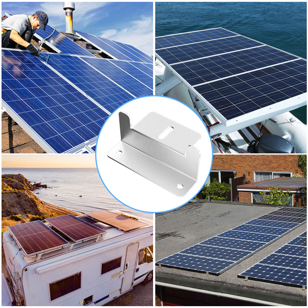 Montage von Solarmodulen auf verschiedenen Oberflächen wie Dächern, Booten und Wohnmobilen.