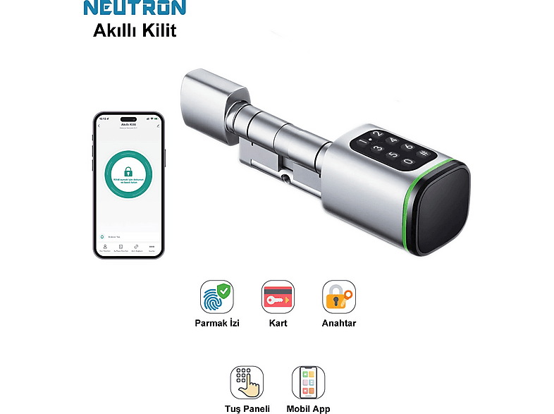 NEUTRON NTL-SC-02FKPW Akıllı Kapı Kilidi