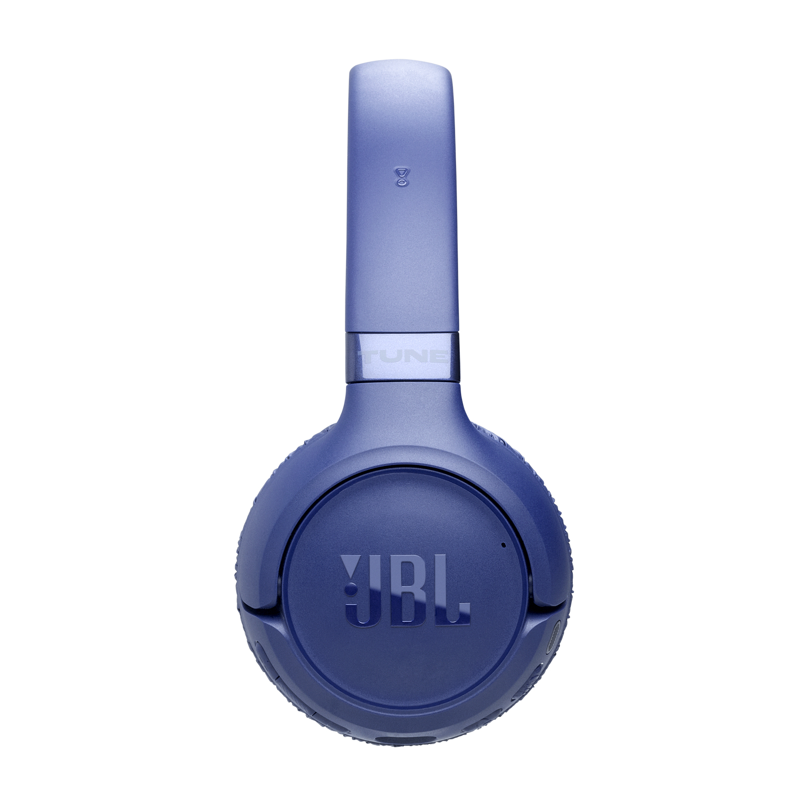 Cuffie JBL blu con logo "TUNE" argentato sull'archetto.