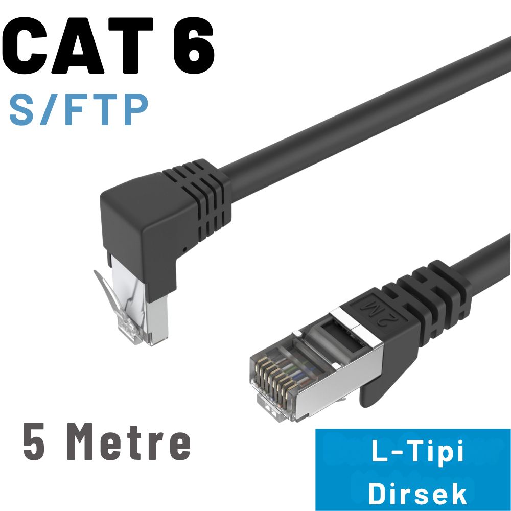 IRENIS 5M CAT-6 S/FTP cat6 dirsek kablo 5 mt
