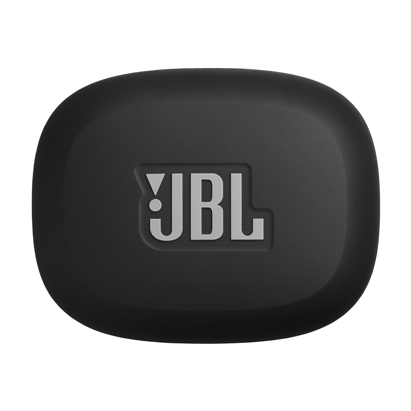 Czarne etui ładujące z logo JBL.