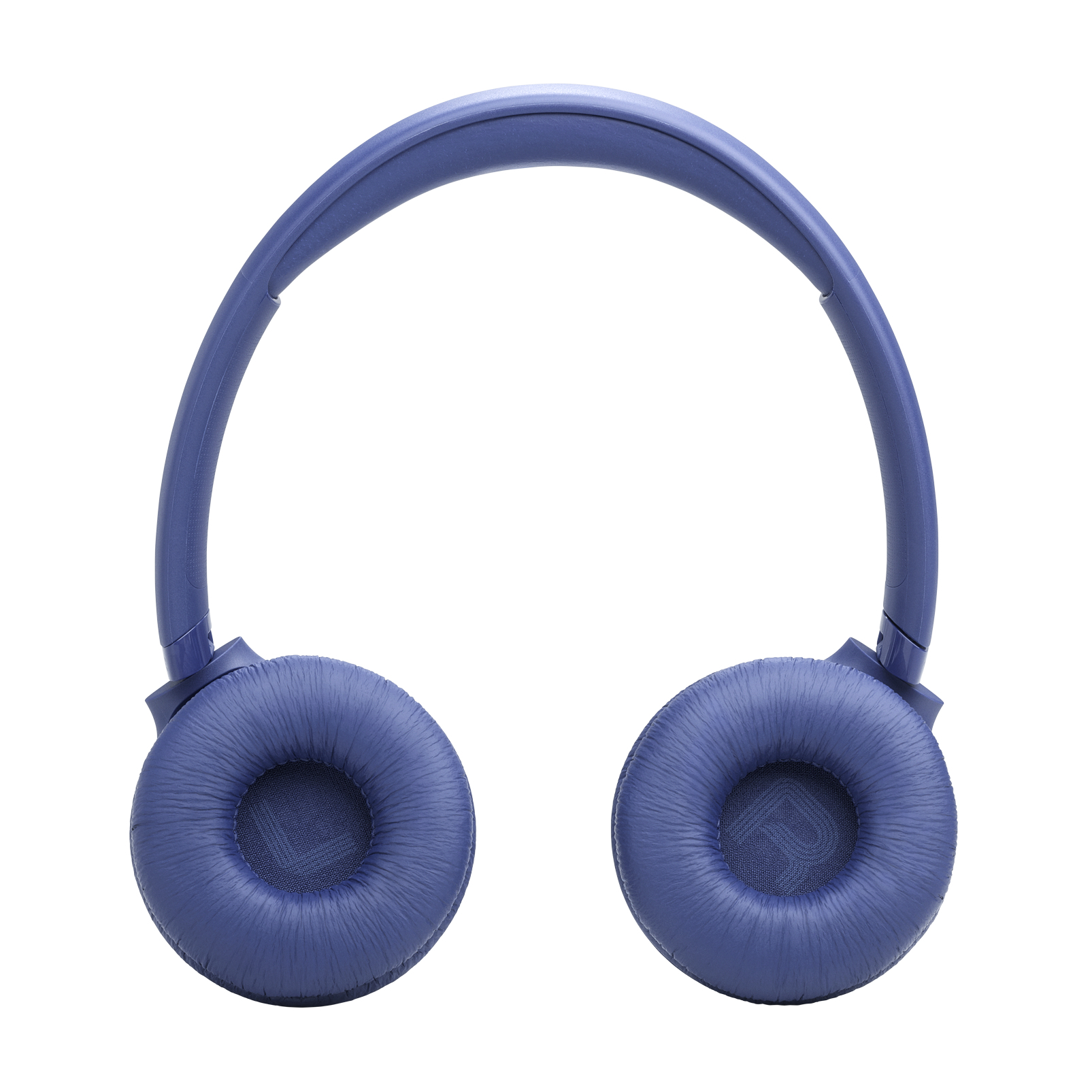 Blaue Kopfhörer mit gepolsterten Ohrmuscheln und einem Kopfbügel.