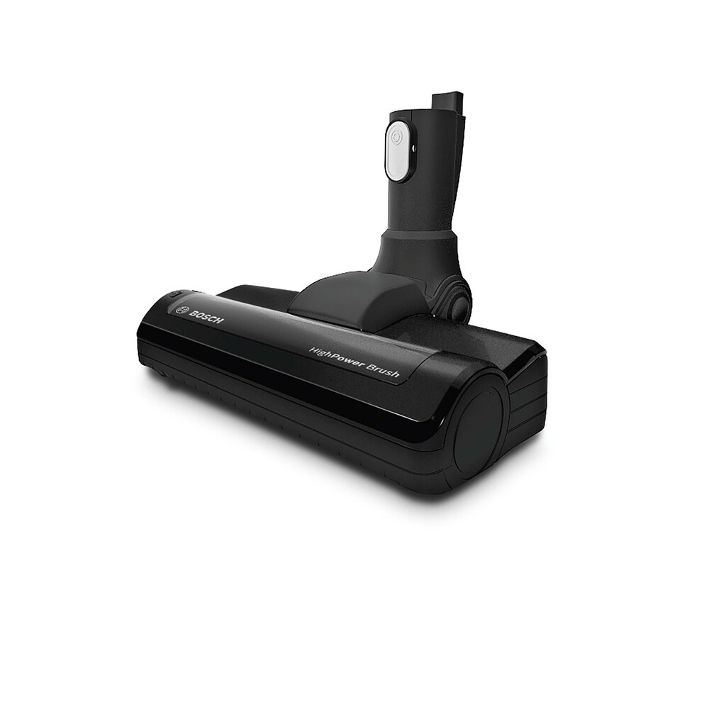 Accesorio negro para aspiradora Bosch a batería con texto "HighPower Brush".