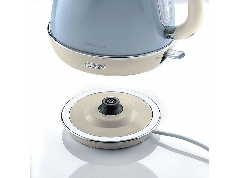 ARIETE 00C286905AR0 VINTAGE KETTLE BLAU Wasserkocher, Blau