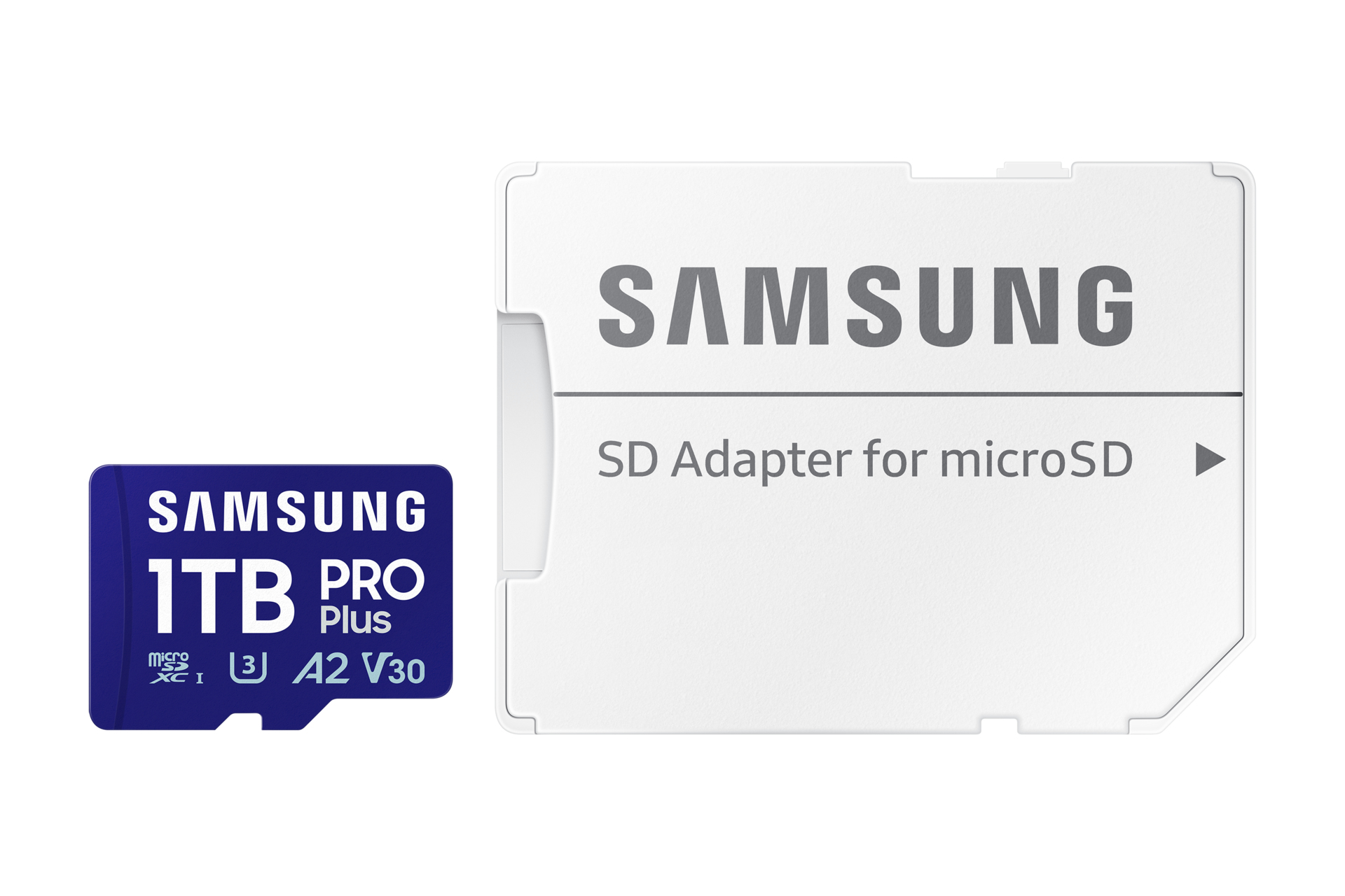 Karta microSD Samsung 1TB z adapterem SD do kart microSD.
