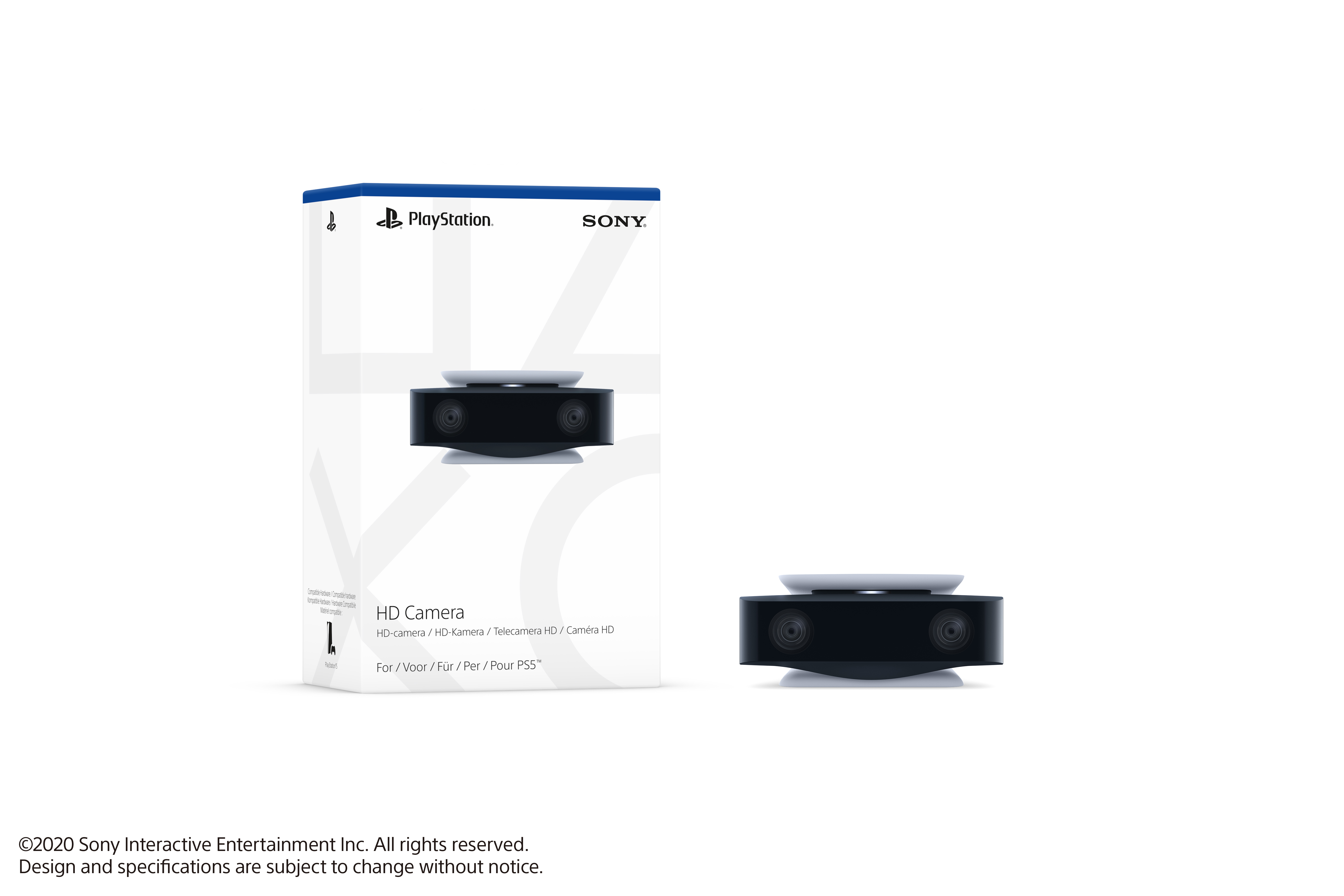 PlayStation HD Kamera auf weißem Hintergrund.