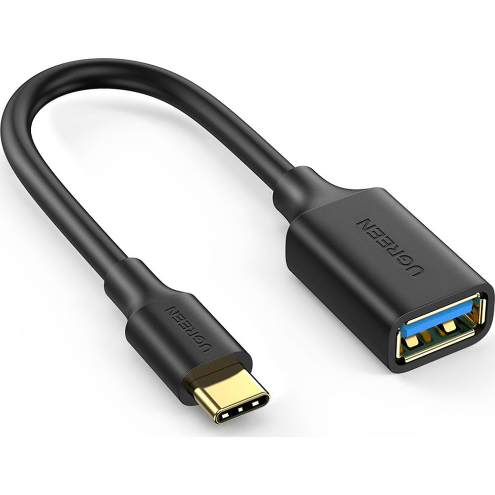 Czarny kabel adapter UGREEN USB-C do USB-A.