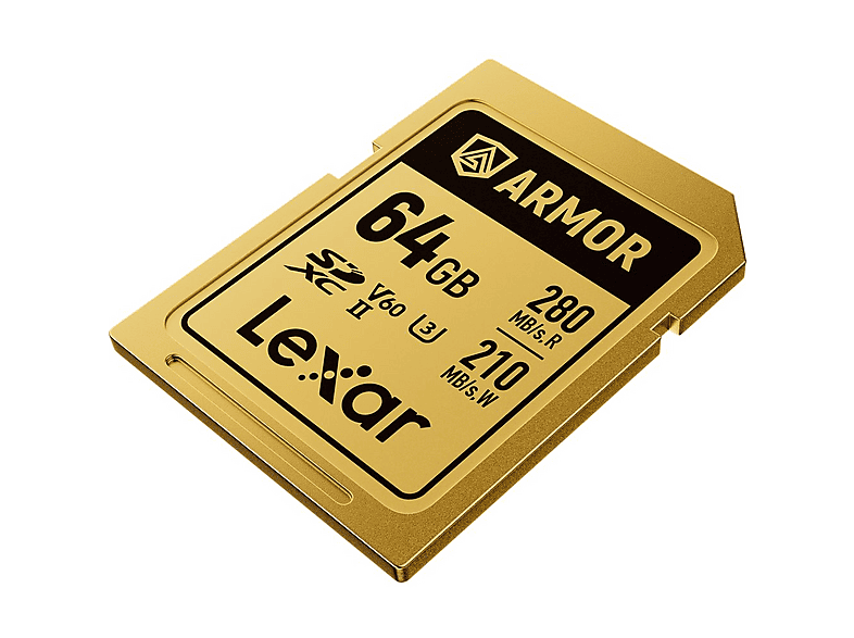 LEXAR SDXC Armor Gold 280MB/s, SD Speicherkarte, 64 GB, 280 MB/s ...