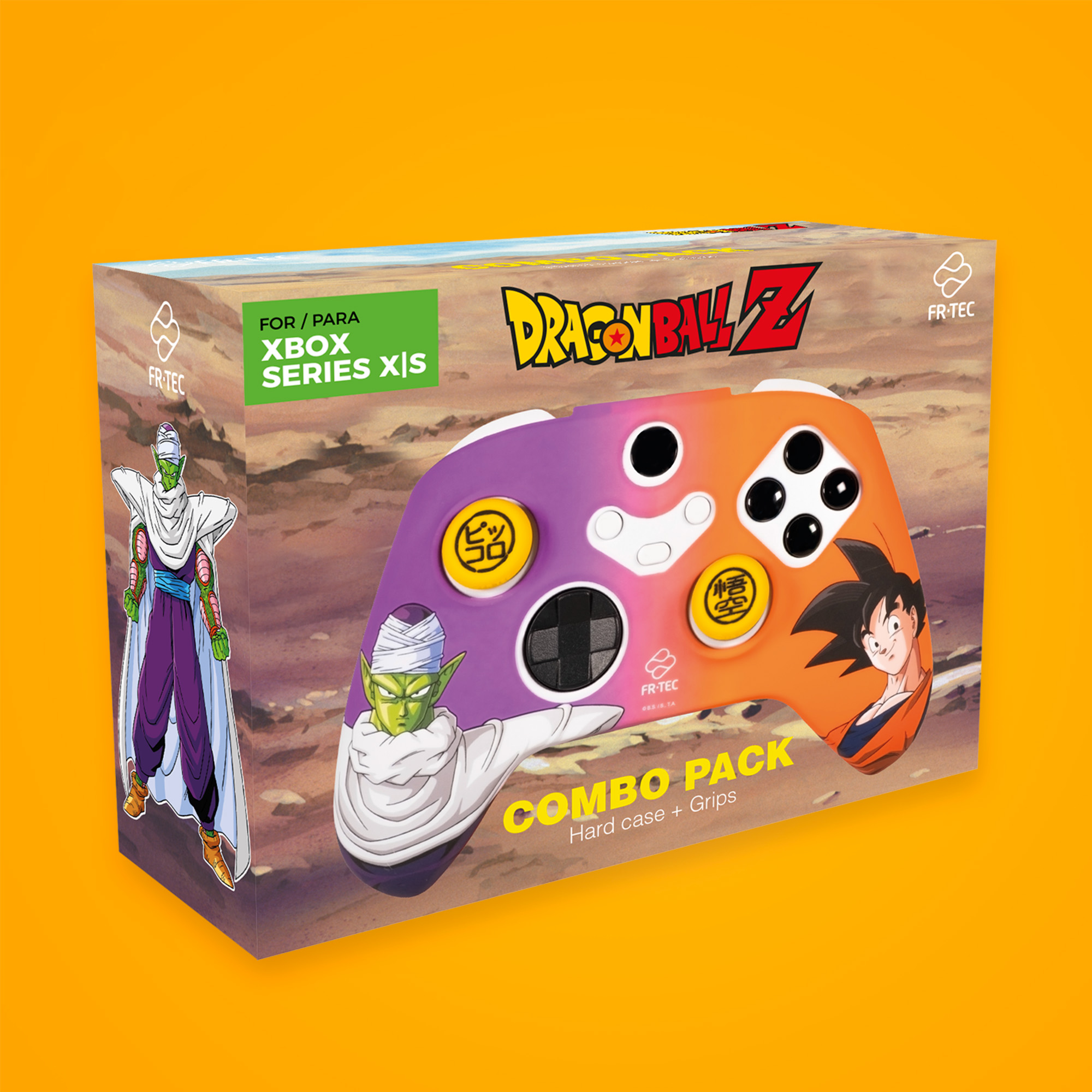 Scatola controller Xbox Dragon Ball Z con Piccolo e Goku, Combo Pack.