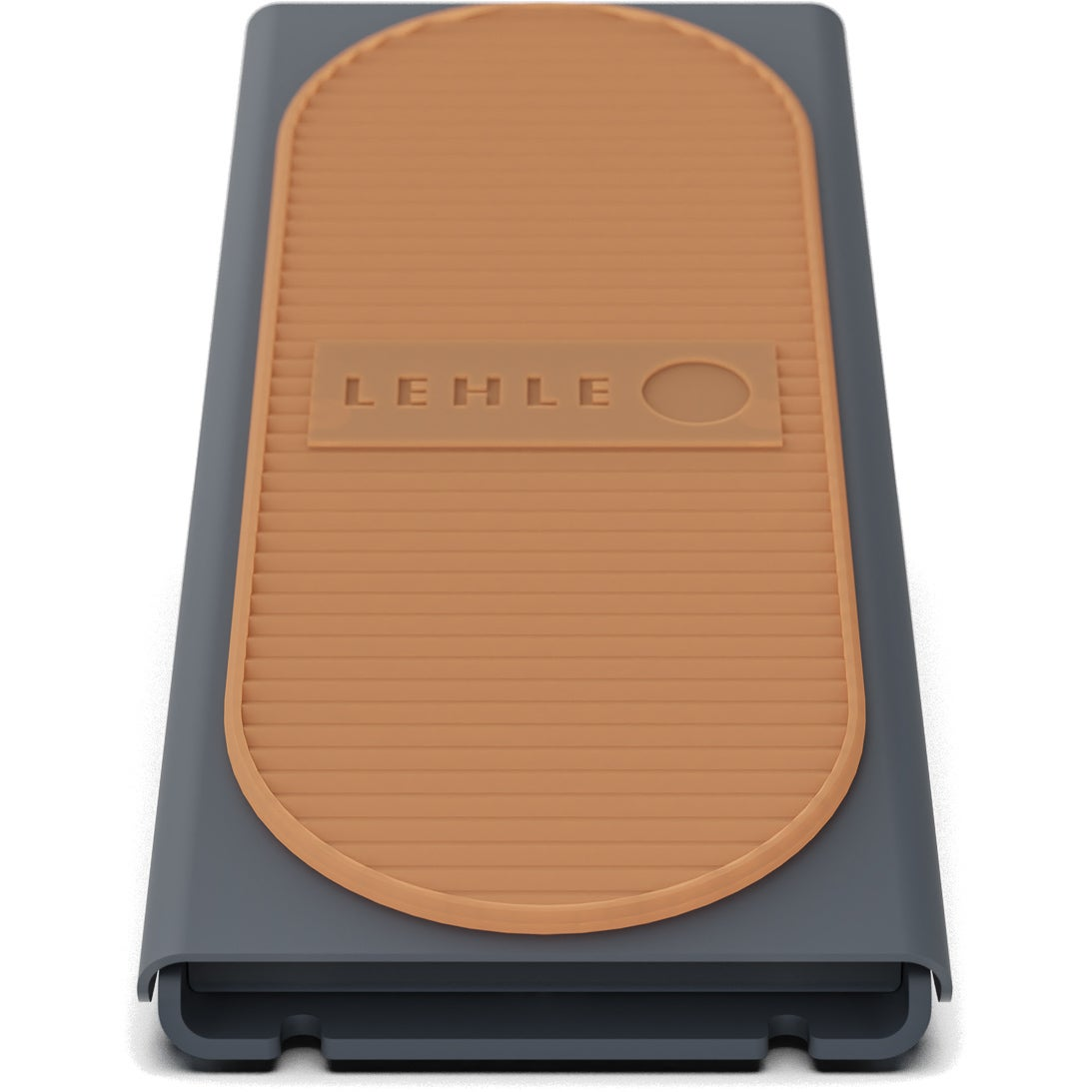 Gray rectangular device with a brown ribbed surface and the LEHLE logo.