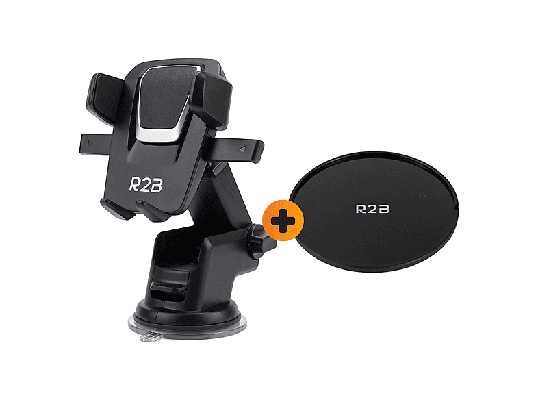 R2B Saugnapf mit Armaturenbrett-Pad KFZ Halterung, Schwarz | MediaMarkt
