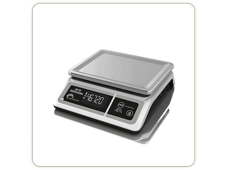LITTLE BALANCE LBP PRO 50 Elektronische Küchenwaage (Max. Tragkraft: 50 ...