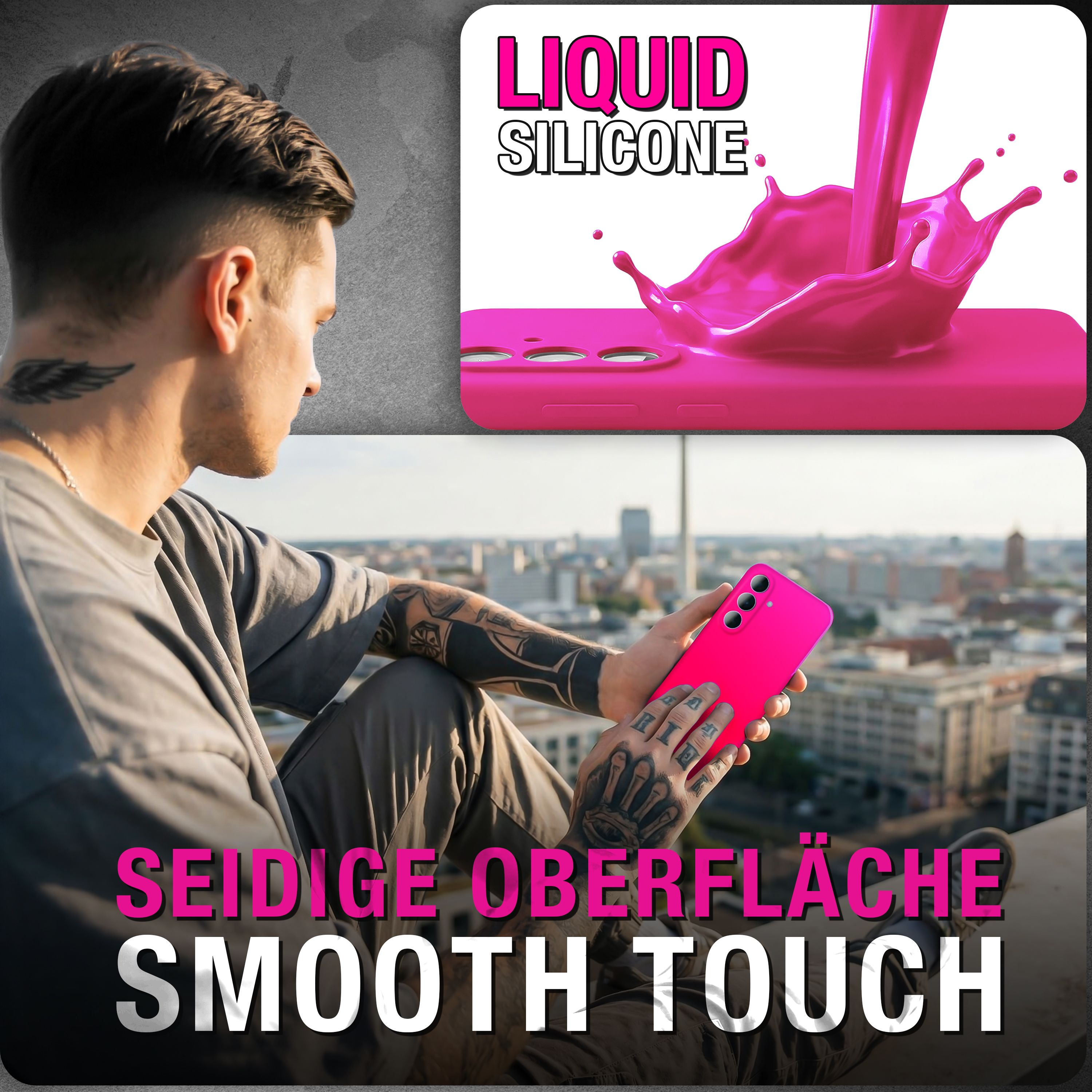 NALIA Liquid Silicone Case, Kameraschutz & Innenfutter, Backcover, Samsung,  Galaxy S26, Neon Pink | MediaMarkt