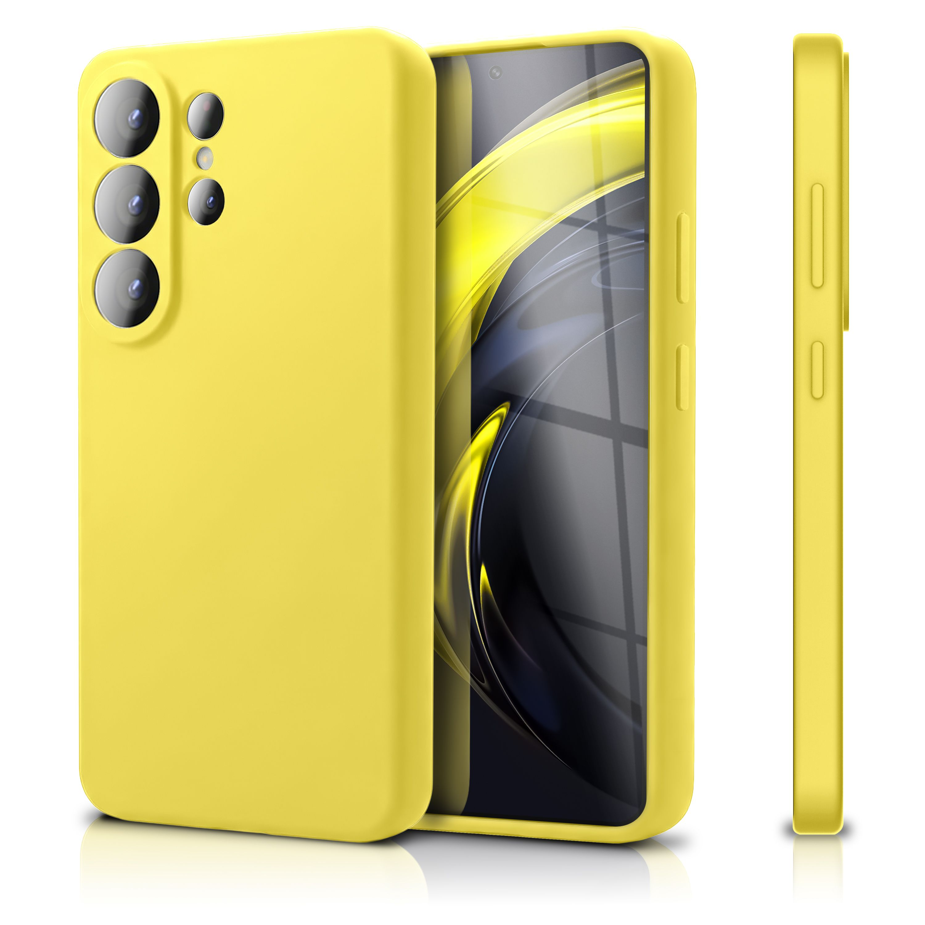 NALIA Liquid Silicone Case, Kameraschutz & Innenfutter, Backcover, Samsung,  Galaxy S26 Ultra, Neon Gelb | MediaMarkt