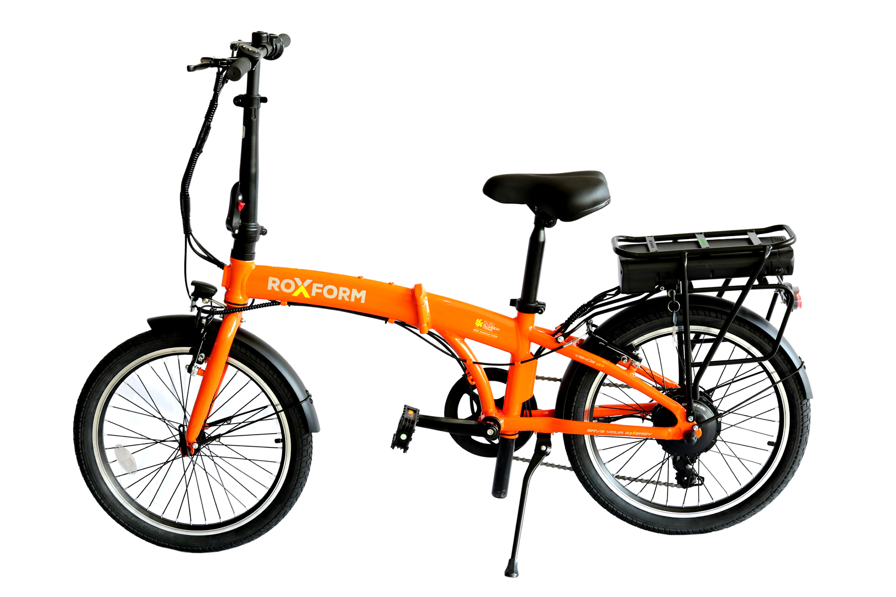 ROXFORM Venüs Eco Elektrikli Katlanabilir Bisiklet 7.8AH Turuncu