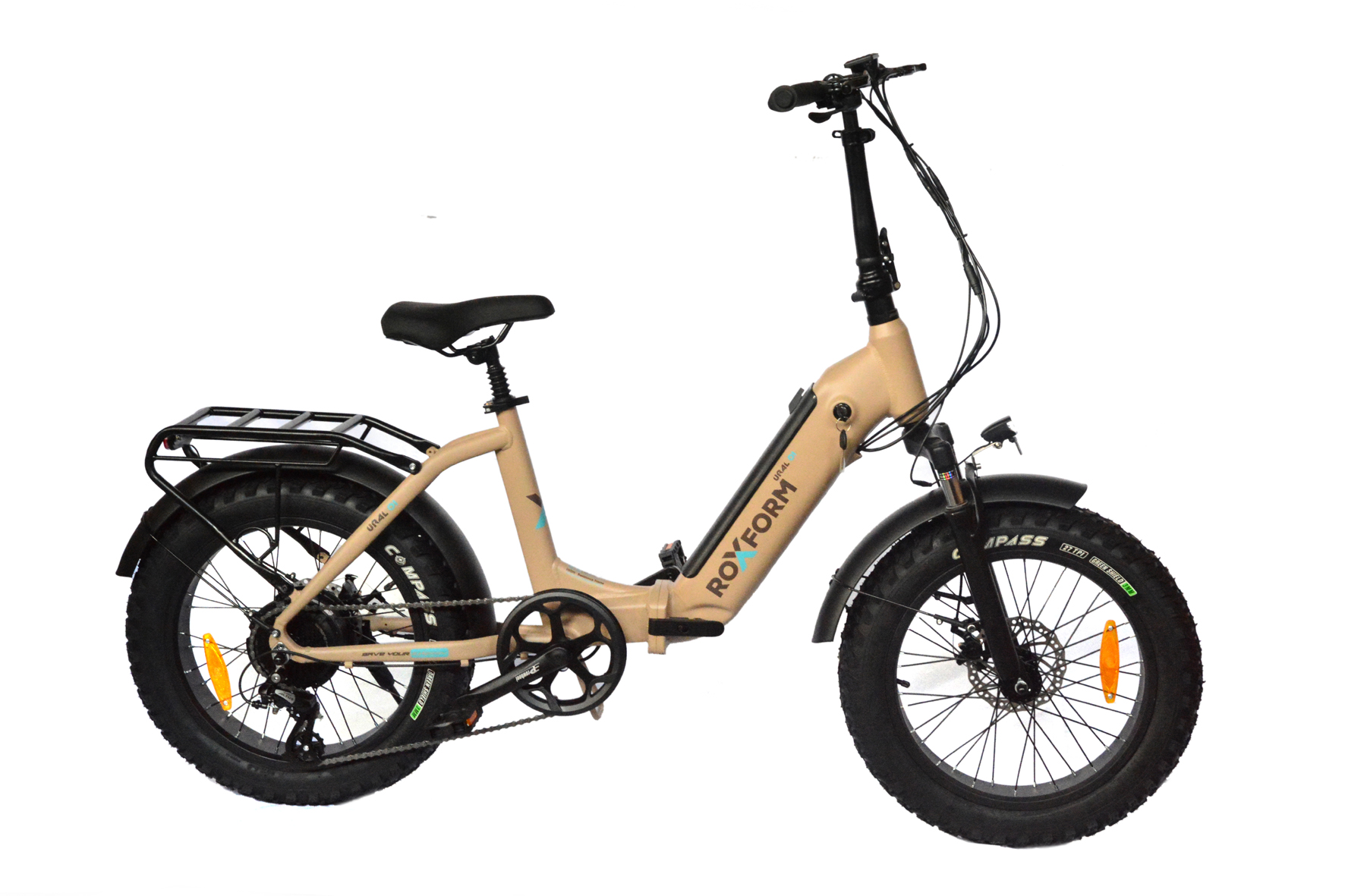 ROXFORM Ural 20" Elektrikli Bisiklet - Şehir İçi Kullanım için İdeal, 60-70 KM Menzil, E-bike Krem