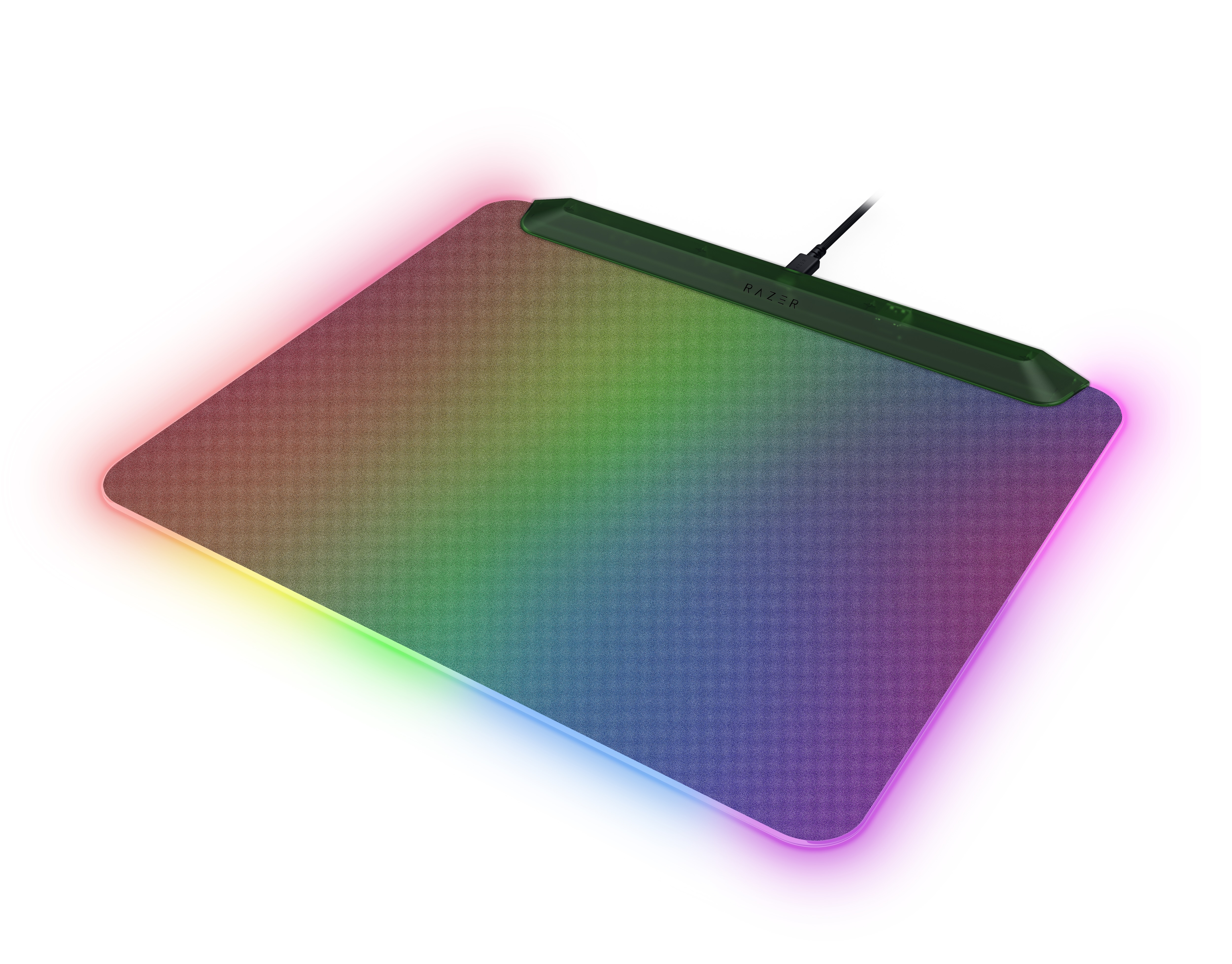 Tapis de souris rectangulaire Razer avec éclairage RVB.