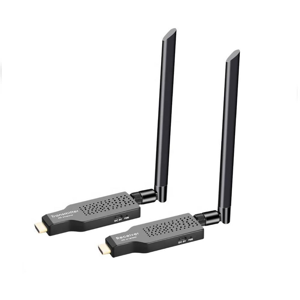 POWERMASTER PM-19864 50Metre HDMI Extender Kablosuz Transmitter Görüntü Ve Ses Aktarıcı Siyah