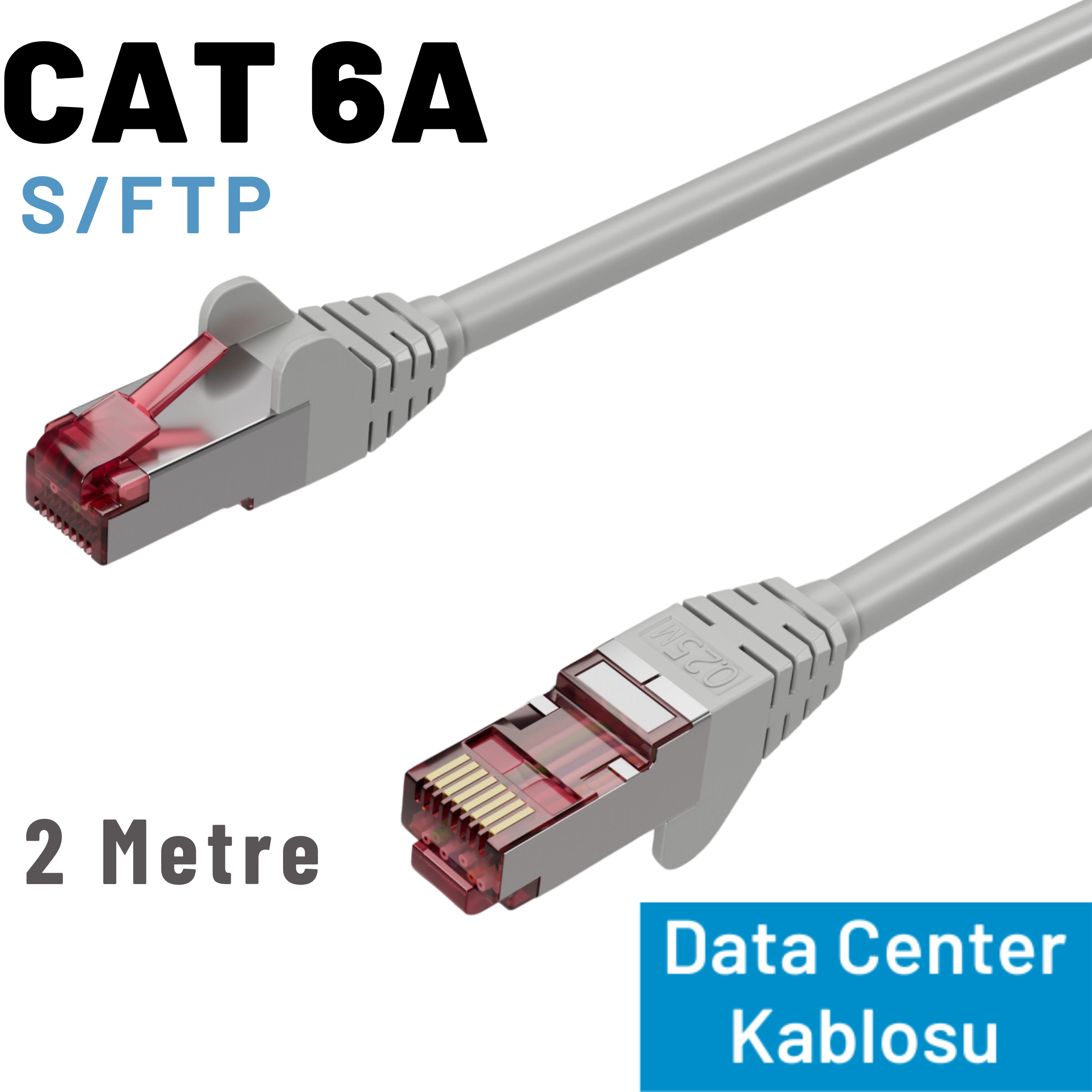 IRENIS CAT6A S/FTP Ethernet 2 m Data Center Kablosu