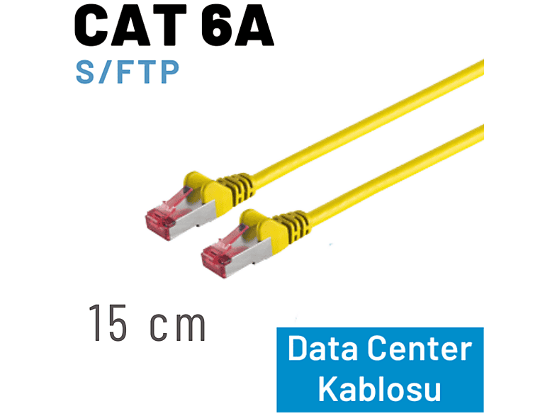 IRENIS CAT 6A S/FTP Ethernet 6 Adet 15 cm Data Center Kablosu