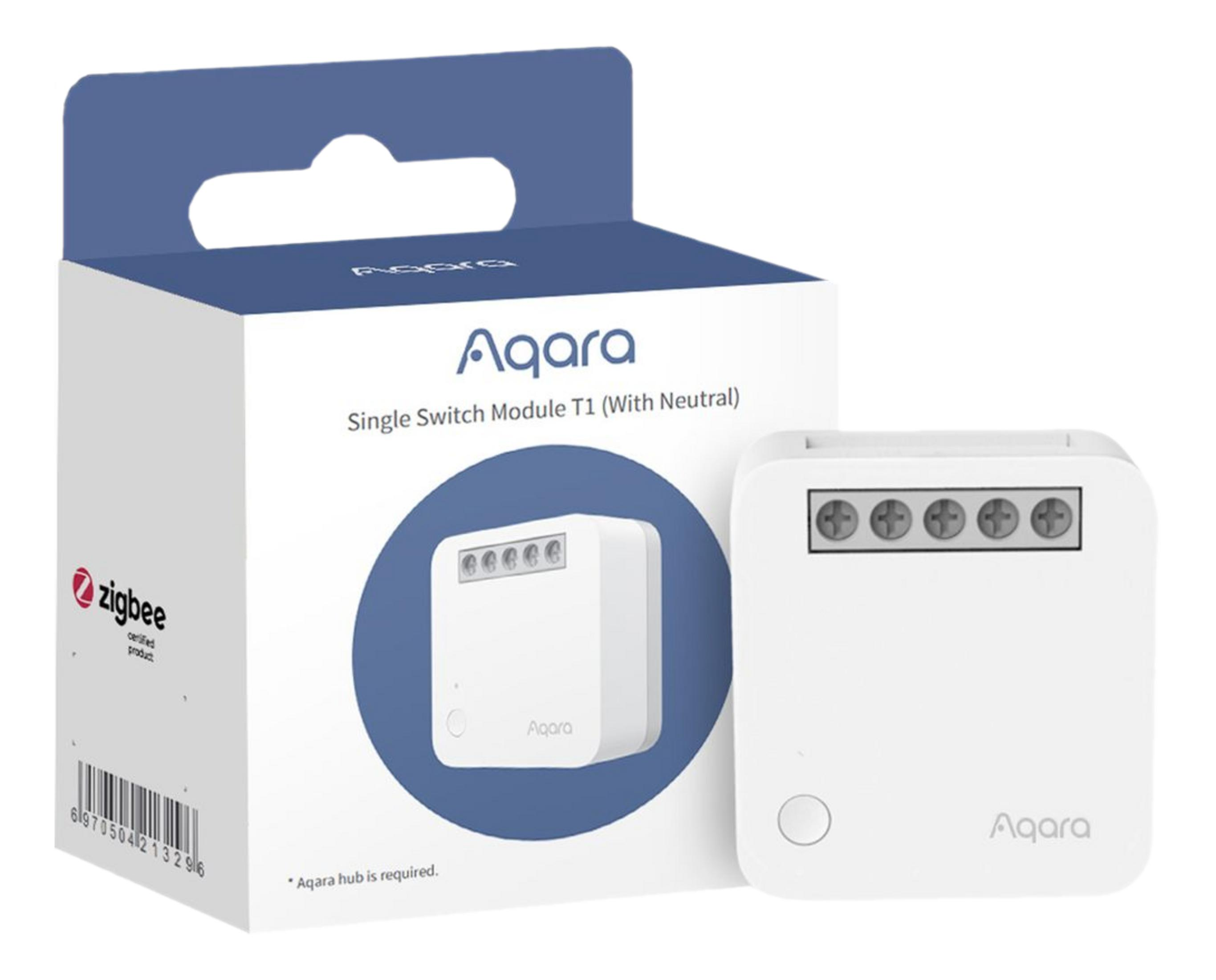 AQARA T1 Nötrlü SSM-U01 Apple Home Destekli Akıllı Duvar İçi Anahtar Röle Beyaz