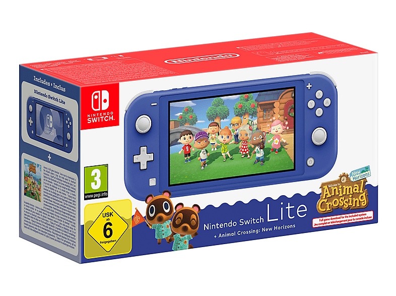 NINTENDO SWITCH LITE BLU +A.CROSSING NEW HORIZONS /M | MediaMarkt