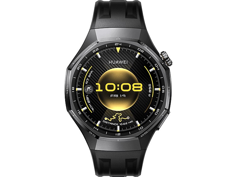 【新品】HUAWEI WATCH GT6 Pro 46mm ブラック HUAWEI WATCH GT6 PRO 46MM FLUOROELAST STRAP BLACK Smartwatch