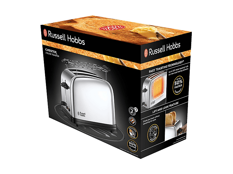 RUSSELL HOBBS 23310-56 Ekmek Kızartma Makinesi Gümüş