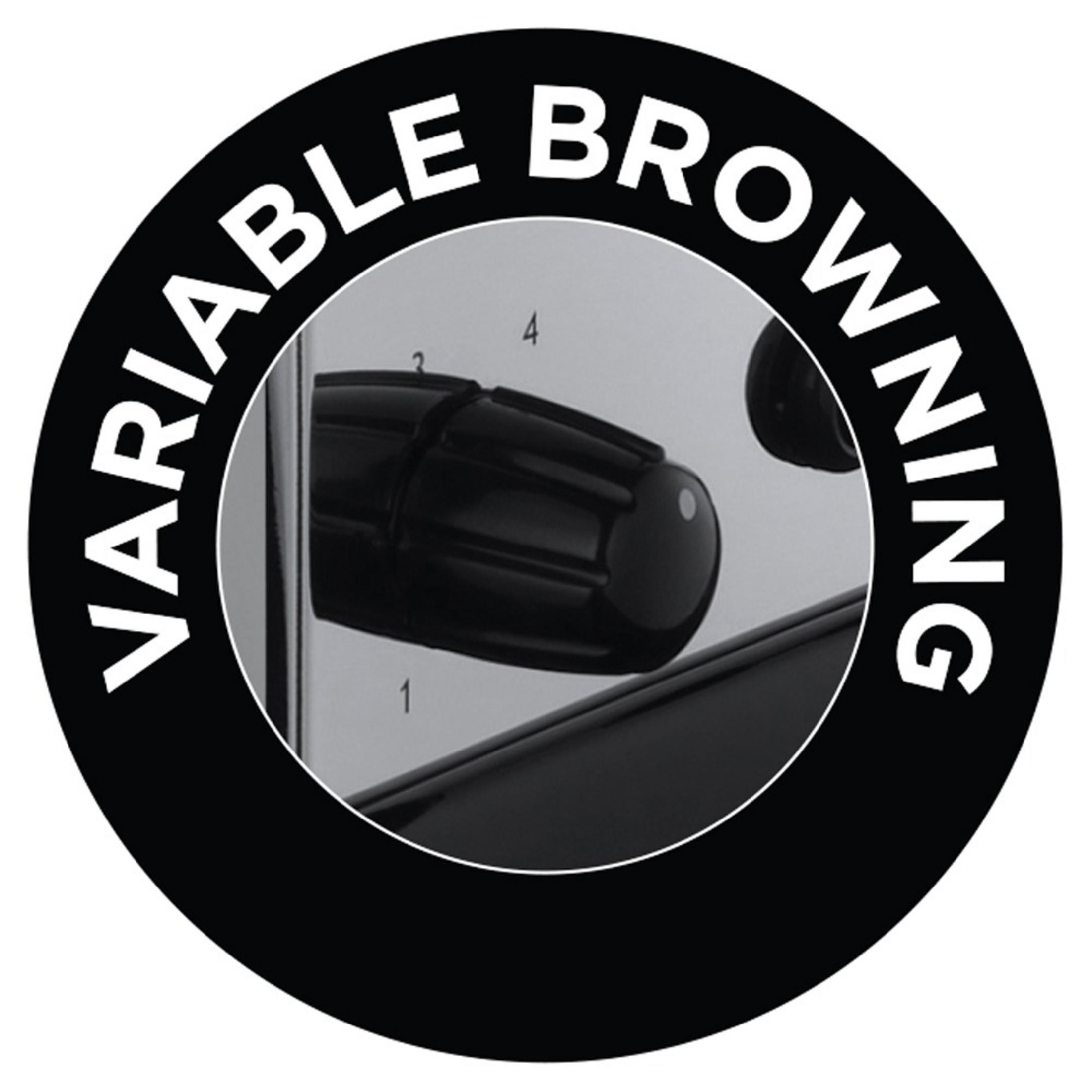 Symbol z napisem 'VARIABLE BROWNING' i pokrętłem.