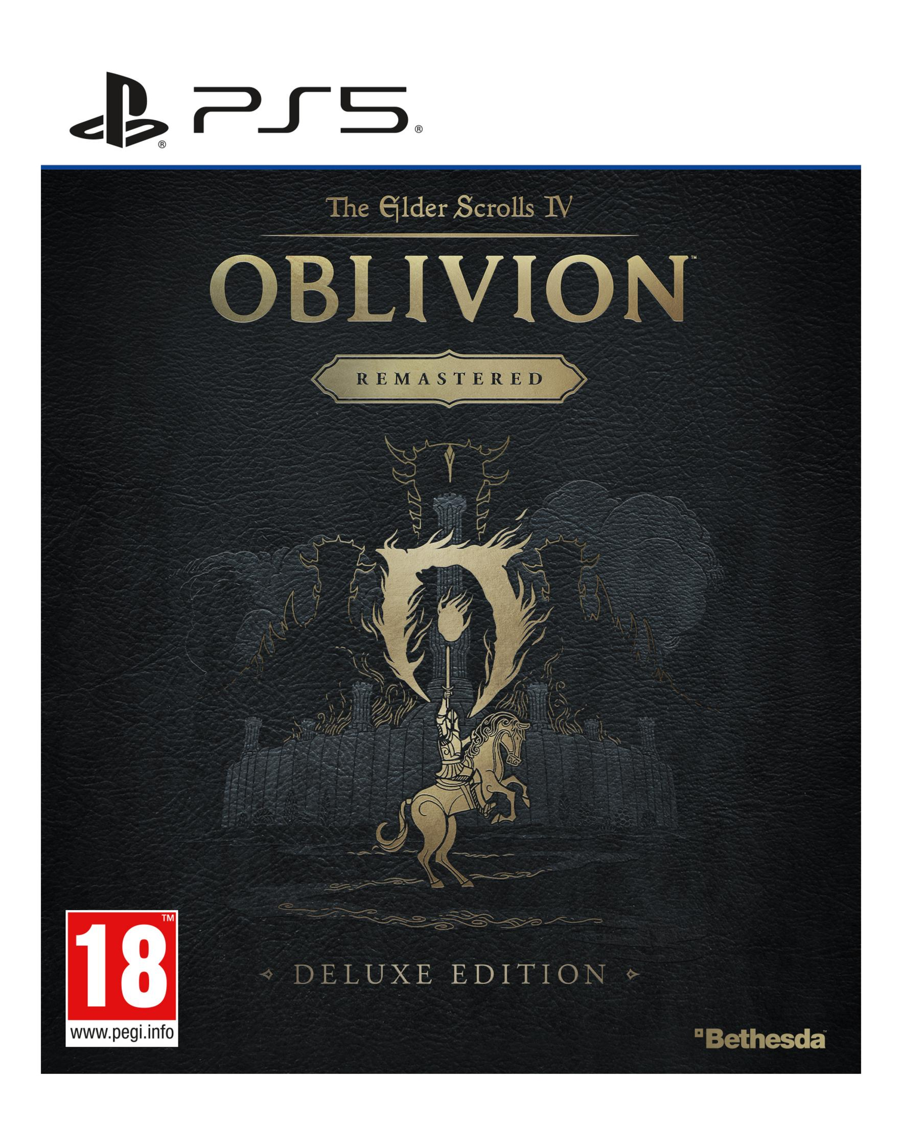 Copertina gioco PS5: The Elder Scrolls IV Oblivion Remastered Deluxe Edition.