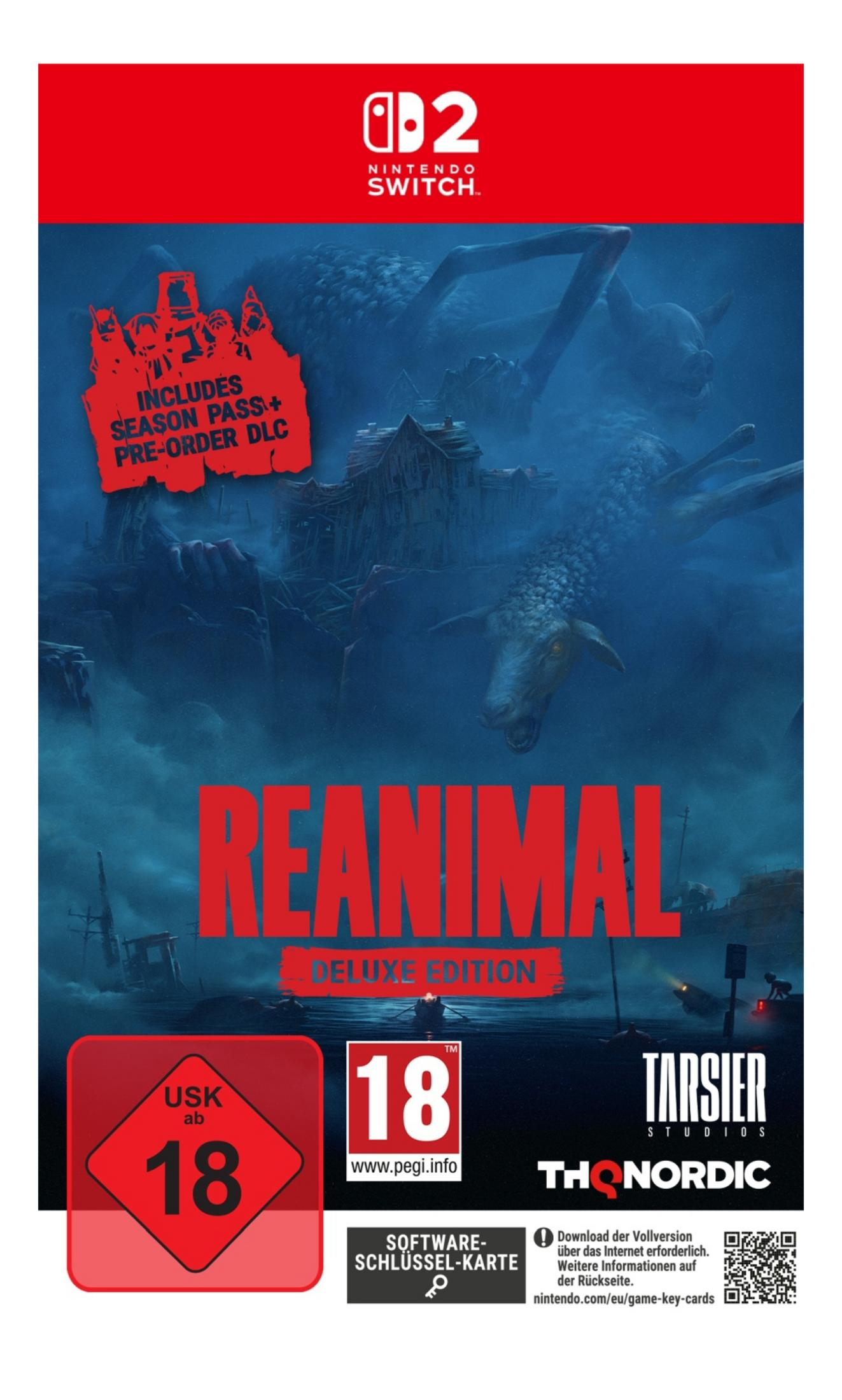Copertina gioco Nintendo Switch con mostro, casa e rating USK 18.