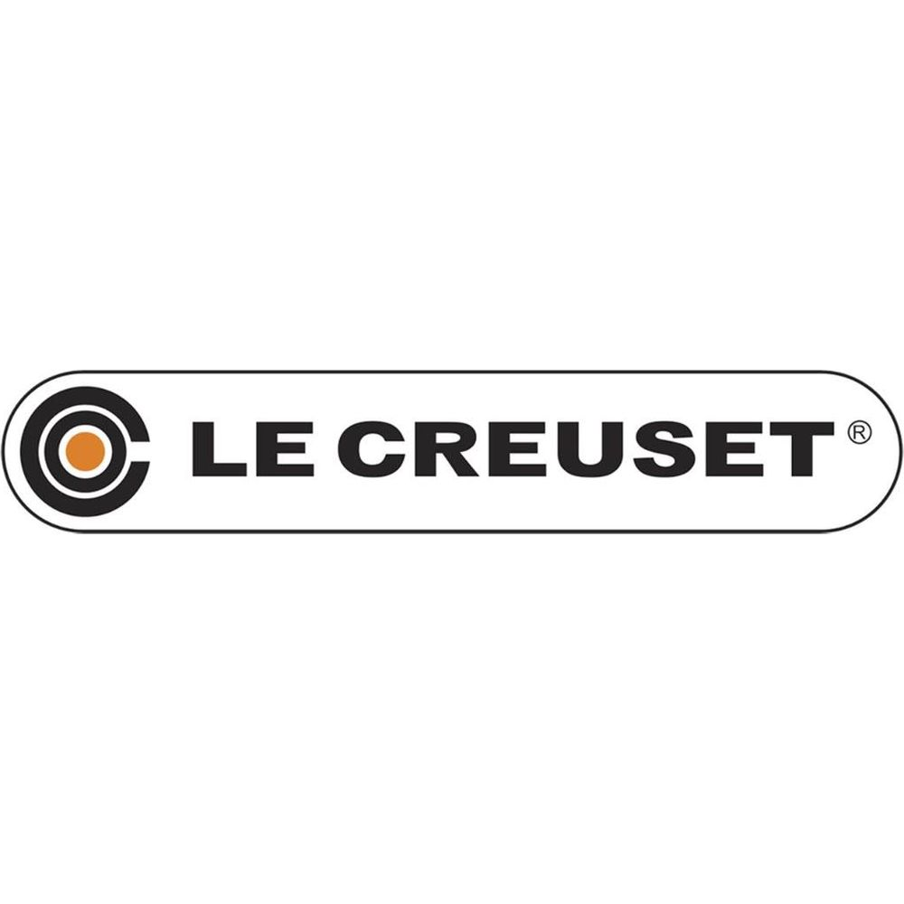 Le Creuset Logo: Ein Kreis mit konzentrischen Ringen neben dem Text 'LE CREUSET'.