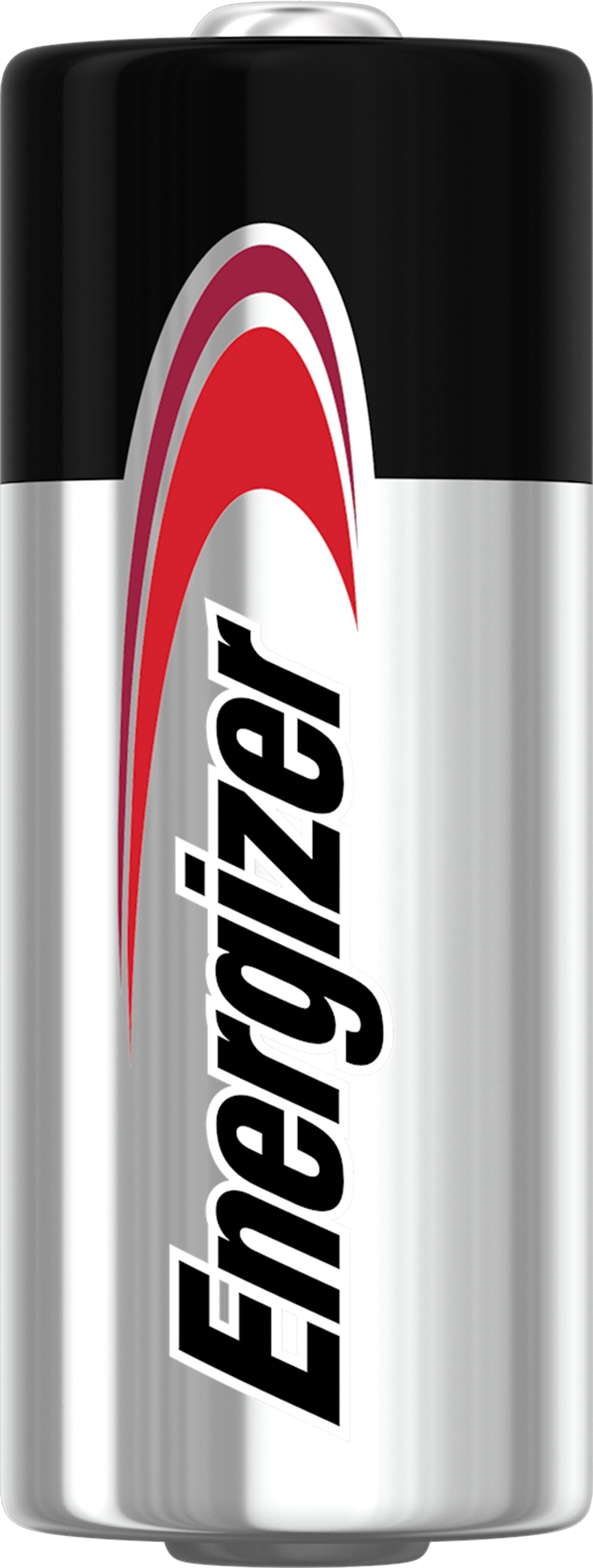 Eine silberne AA-Batterie mit schwarzem Kopf und dem roten Energizer-Logo.