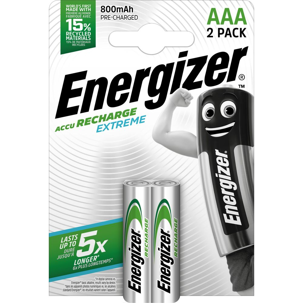 Baterie AAA Energizer, 800mAh, opakowanie 2 szt., z postacią z kreskówki.