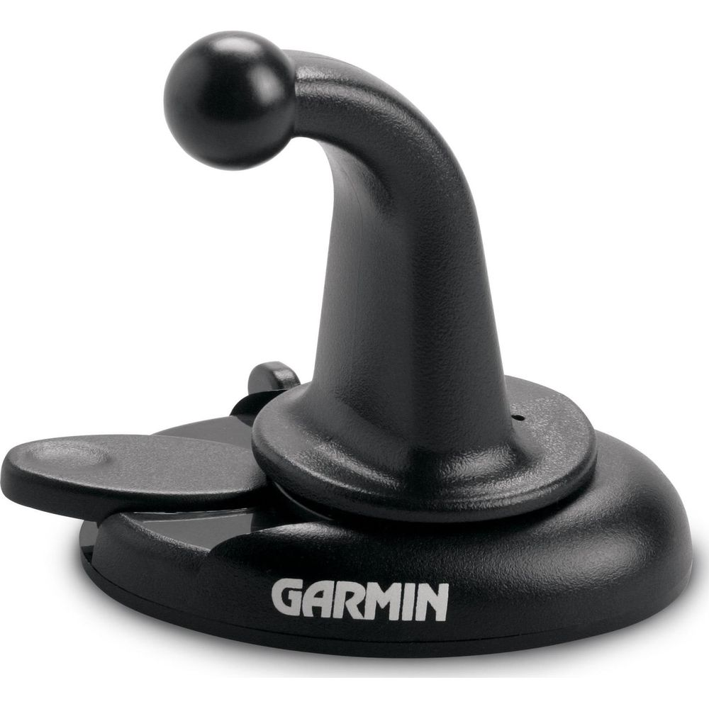 Schwarzer Garmin-Halter mit Schwanenhals und Kugelgelenk.