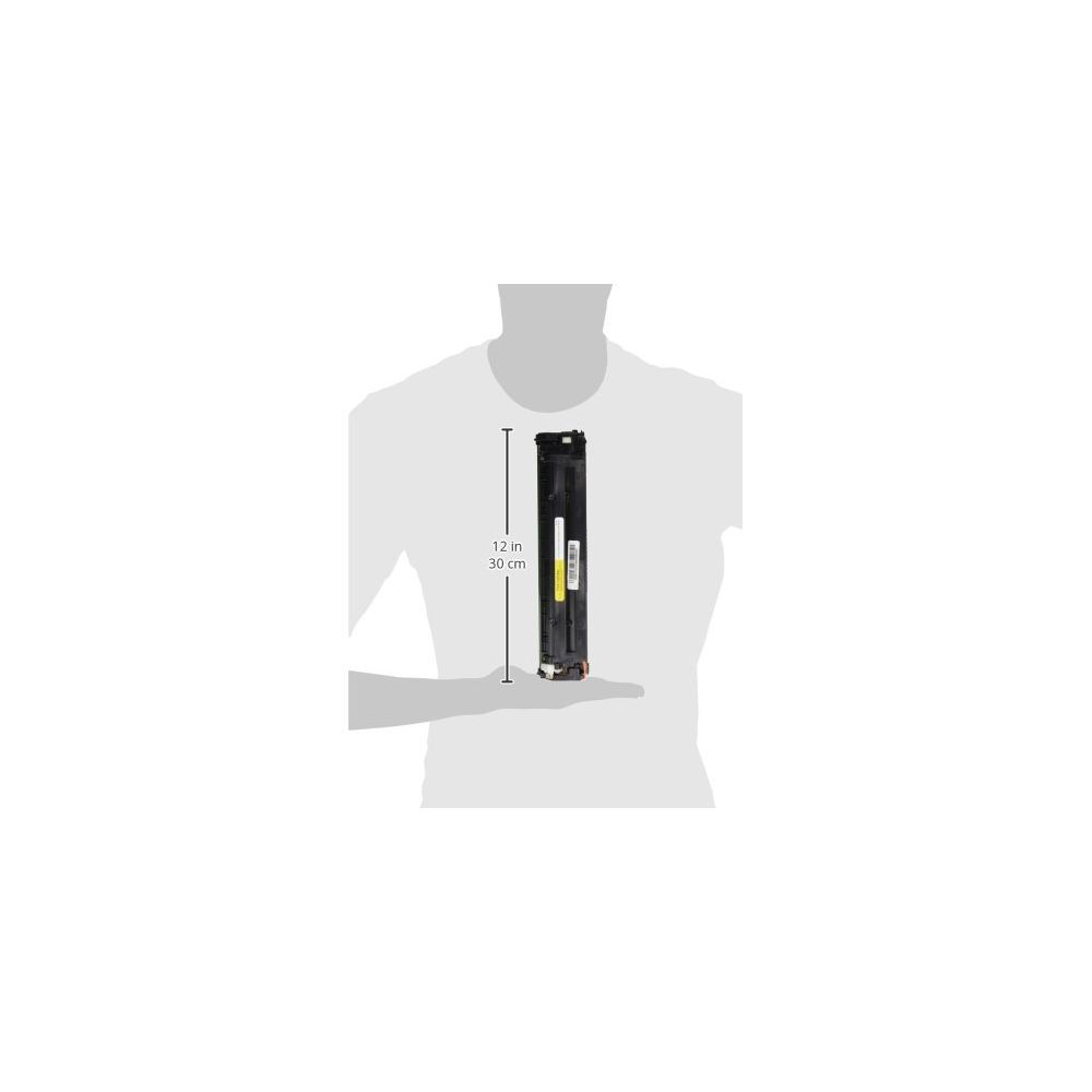 Una persona tiene un toner nero lungo 30 cm.