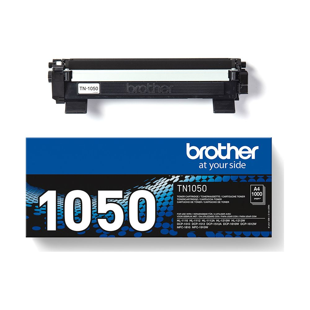 Toner Brother TN-1050 i opakowanie z logo.