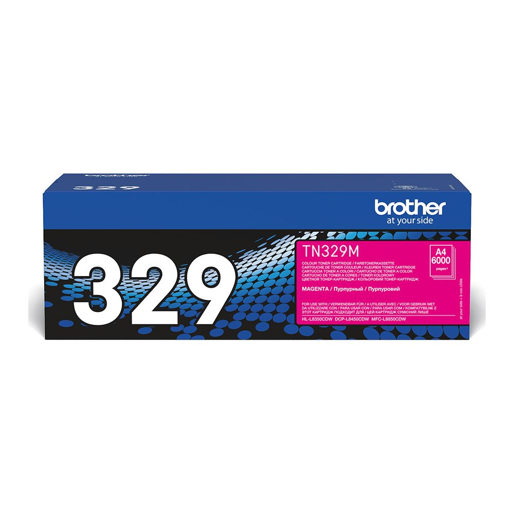 Cartuccia toner Brother TN329M magenta, A4, 6000 pagine.