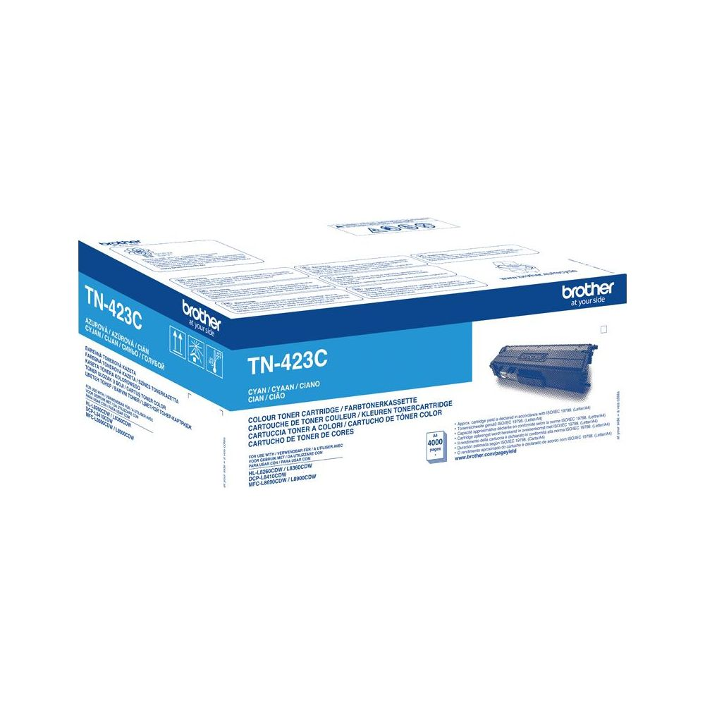 Cartuccia toner Brother TN-423C Ciano, circa 4000 pagine, con inchiostro.