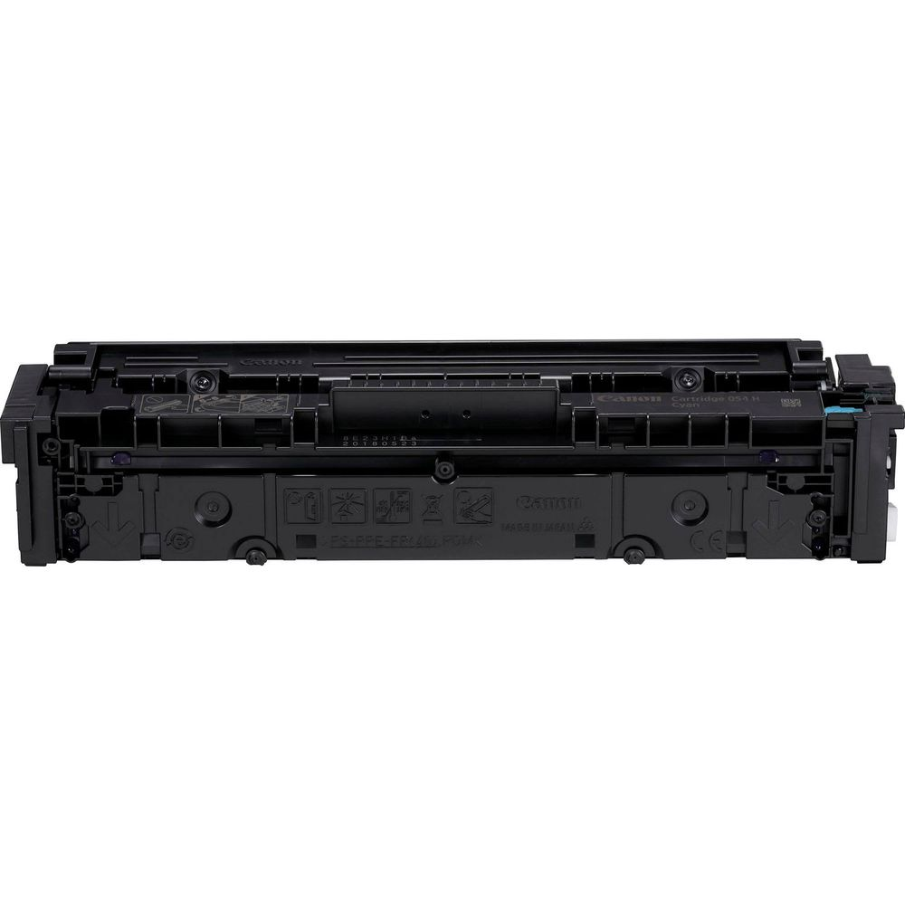 Czarny toner Canon z tekstem i symbolami na białym tle.