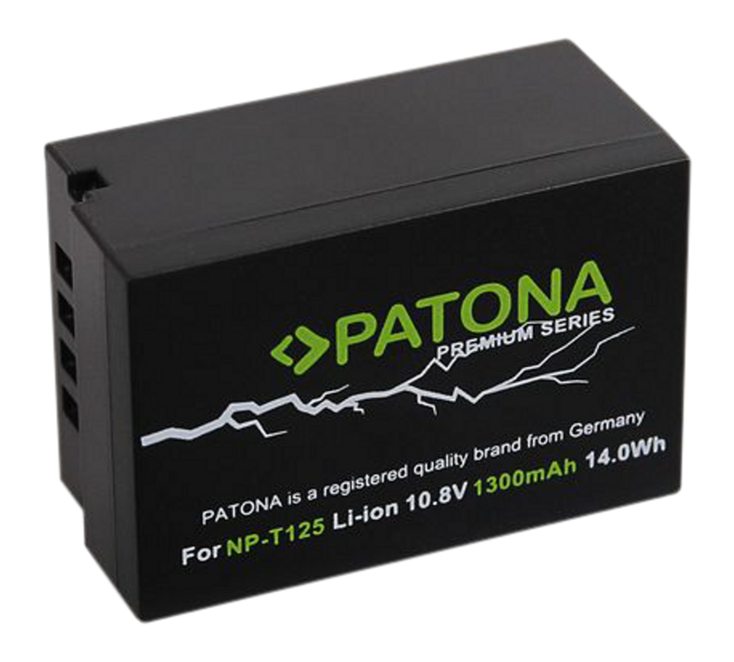 Schwarzer Akku mit grüner Beschriftung: PATONA PREMIUM SERIES, 10.8V 1300mAh.