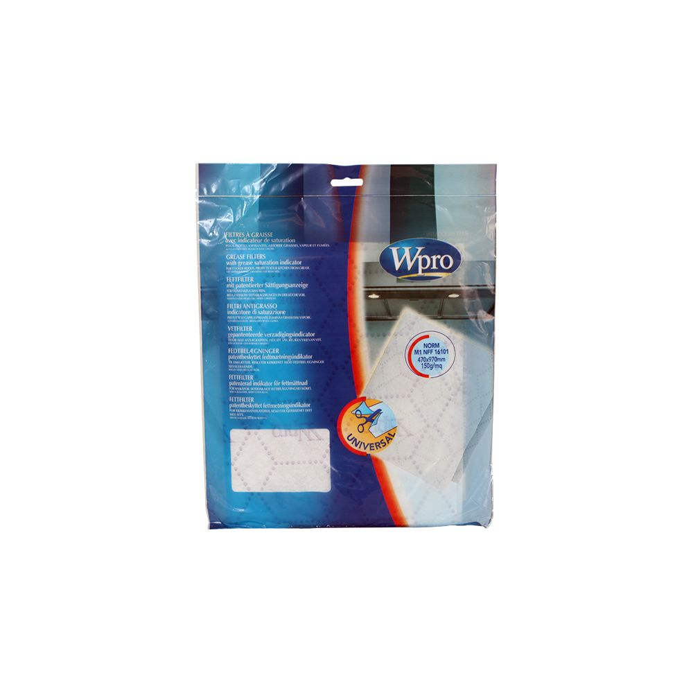 Opakowanie filtrów Wpro z wskaŻnikiem nasycenia, NORM M1 NFF 16101.