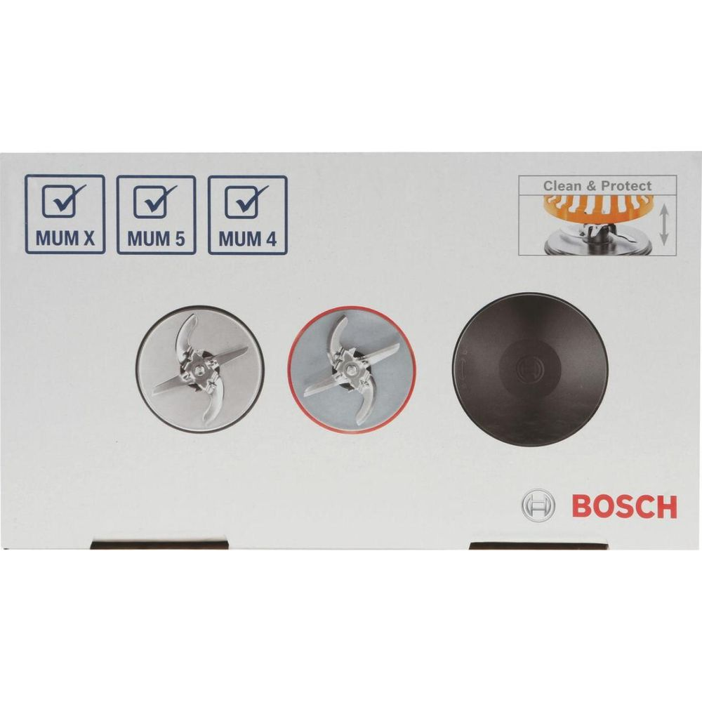 Bosch MUM Küchenmaschinen-Zubehör: Messer & Scheiben. Clean & Protect.