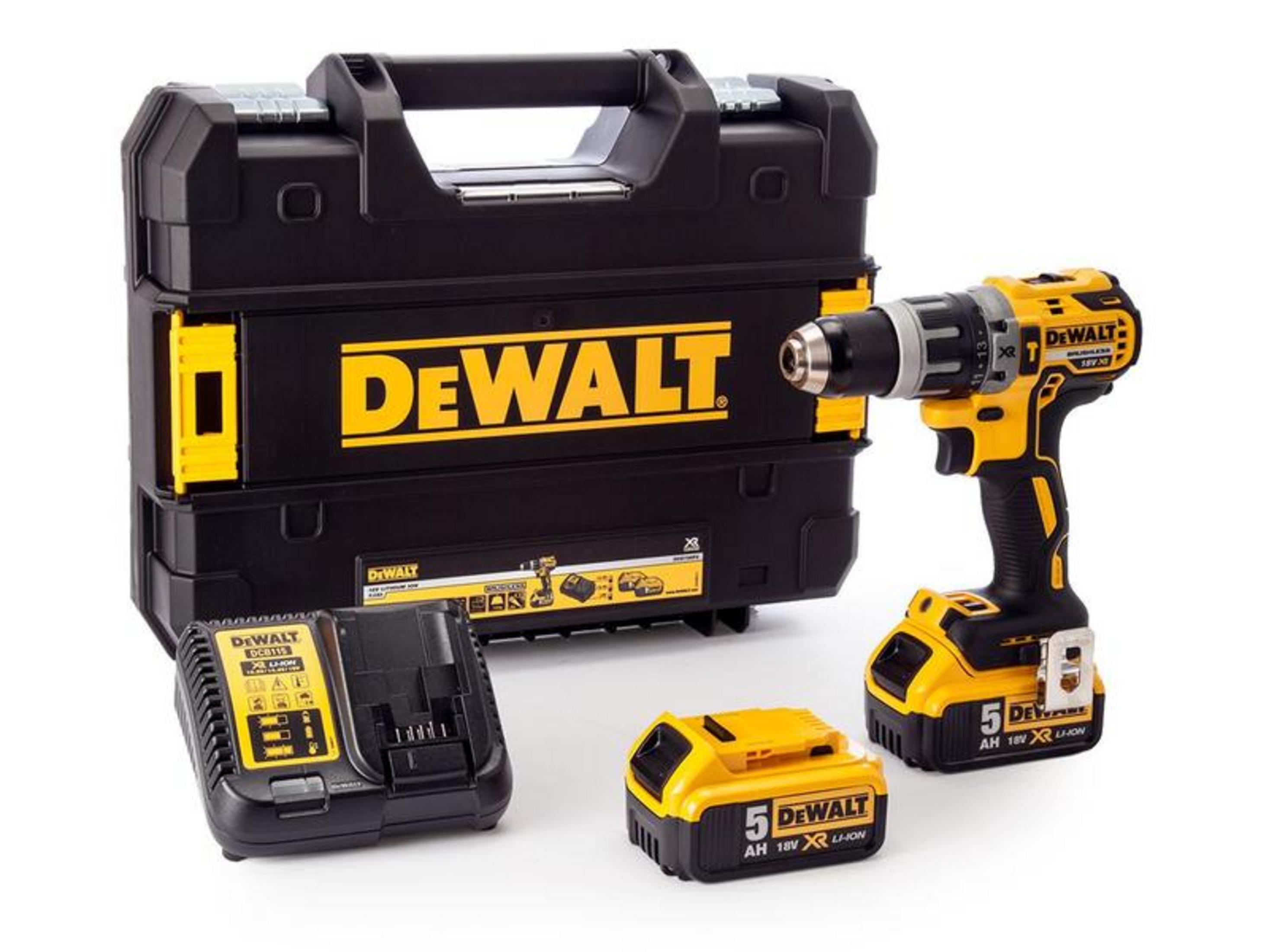 DEWALT DCD796P2-QW 18V 5.0 Ah Li-ion Çift Akülü Kömürsüz Profesyonel Darbeli Matkap