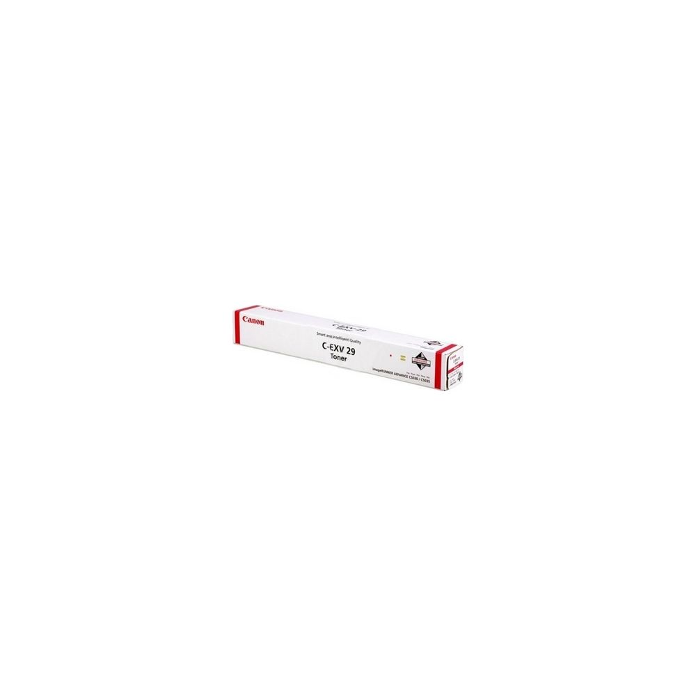 Canon C-EXV 29 tonercartridge doos. Witte doos met rode en zwarte tekst.