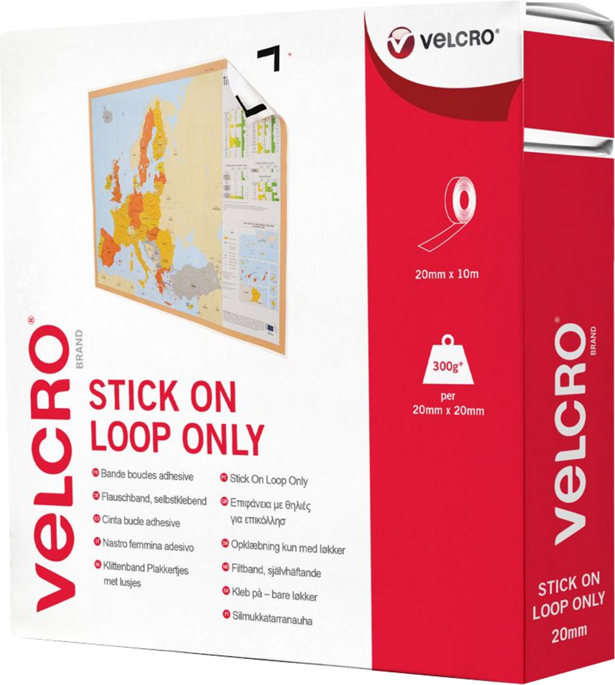 Confezione Velcro con mappa dell'Europa e dettagli prodotto.