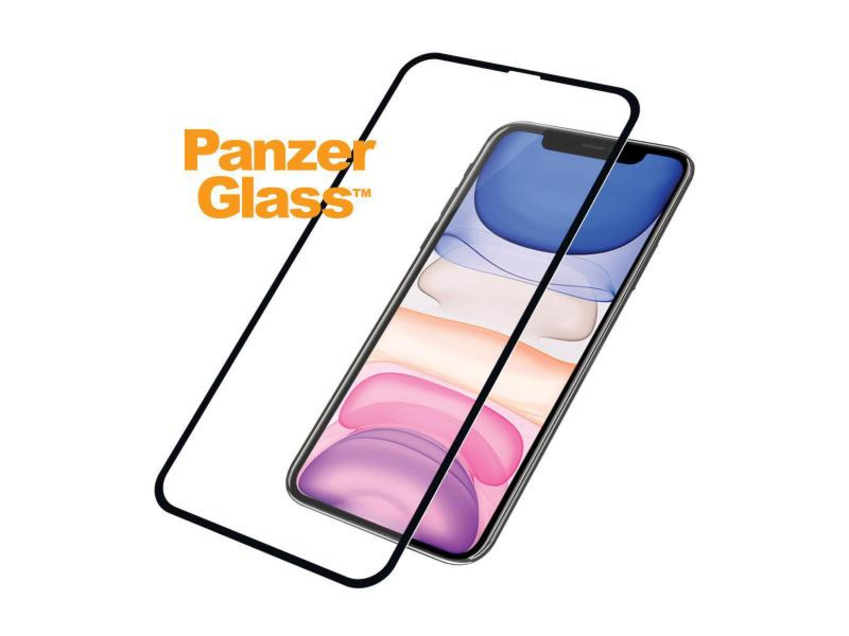 Logo Panzer Glass sur un iPhone avec fond d'écran.